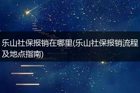 乐山社保报销在哪里(乐山社保报销流程及地点指南)