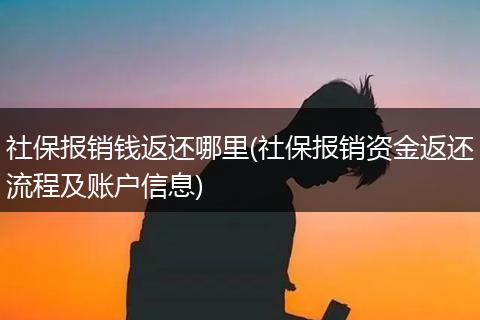 社保报销钱返还哪里(社保报销资金返还流程及账户信息)