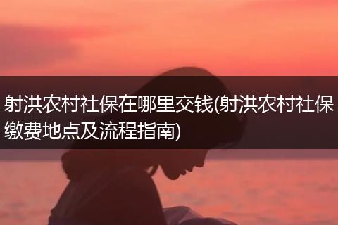 射洪农村社保在哪里交钱(射洪农村社保缴费地点及流程指南)