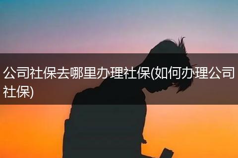 公司社保去哪里办理社保(如何办理公司社保)