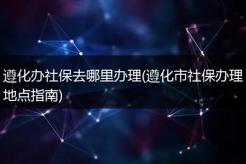 遵化办社保去哪里办理(遵化市社保办理地点指南)