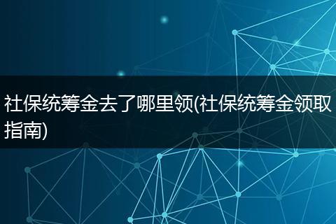 社保统筹金去了哪里领(社保统筹金领取指南)