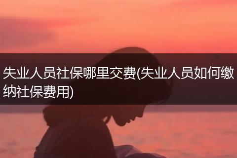 失业人员社保哪里交费(失业人员如何缴纳社保费用)