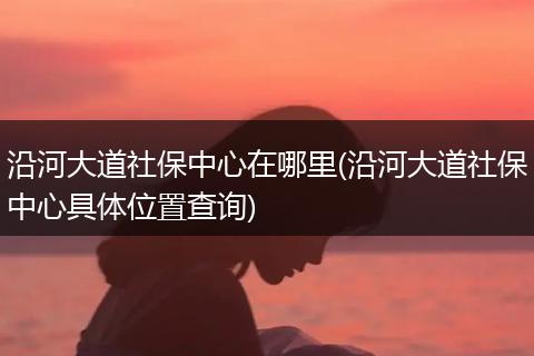 沿河大道社保中心在哪里(沿河大道社保中心具体位置查询)