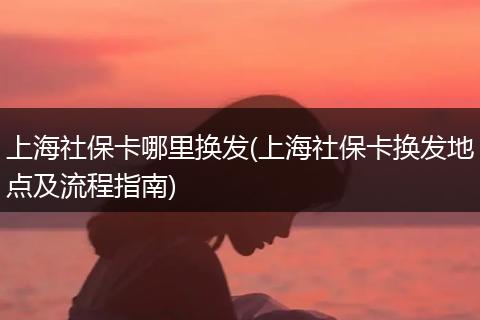 上海社保卡哪里换发(上海社保卡换发地点及流程指南)