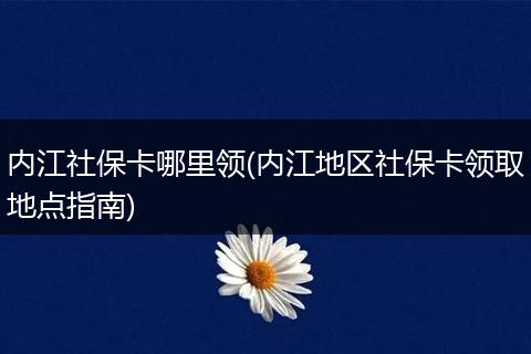 内江社保卡哪里领(内江地区社保卡领取地点指南)