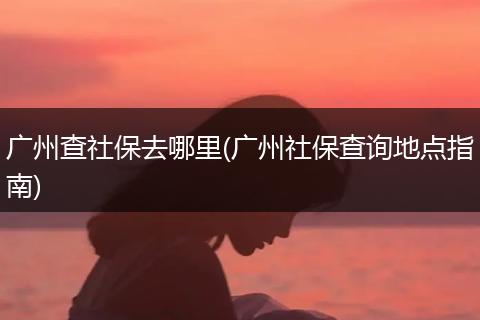 广州查社保去哪里(广州社保查询地点指南)