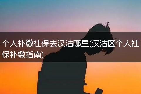 个人补缴社保去汉沽哪里(汉沽区个人社保补缴指南)
