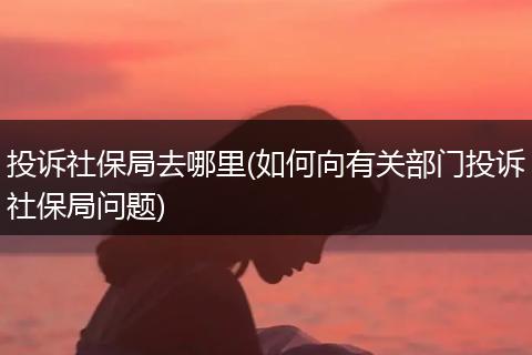 投诉社保局去哪里(如何向有关部门投诉社保局问题)