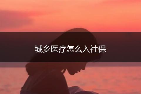 城乡医疗怎么入社保