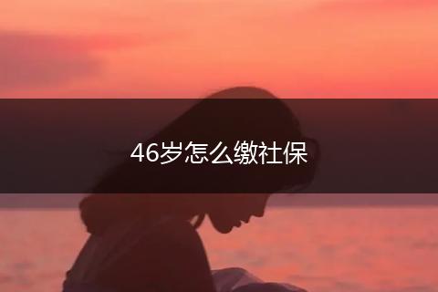 46岁怎么缴社保