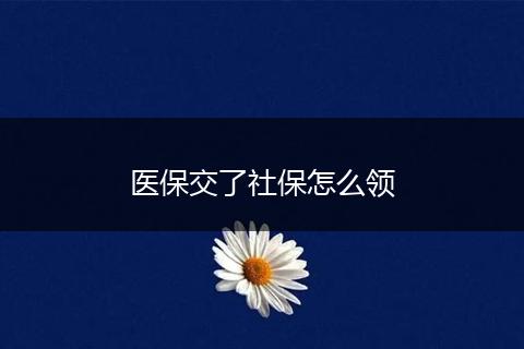 医保交了社保怎么领