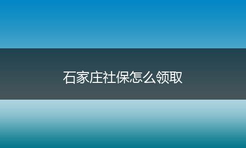 石家庄社保怎么领取