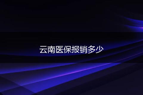 云南医保报销多少