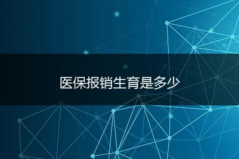 医保报销生育是多少