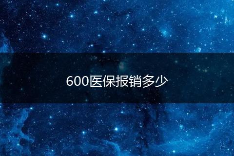 600医保报销多少