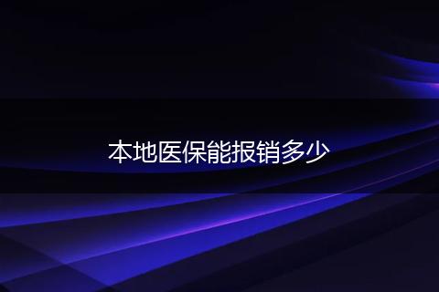 本地医保能报销多少