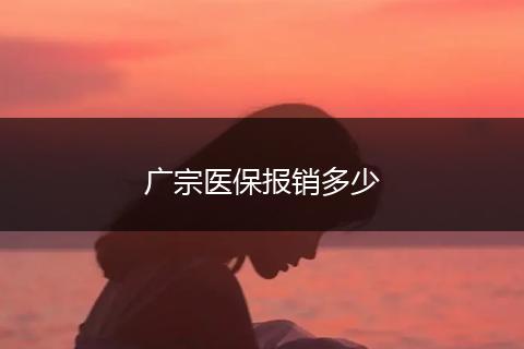 广宗医保报销多少