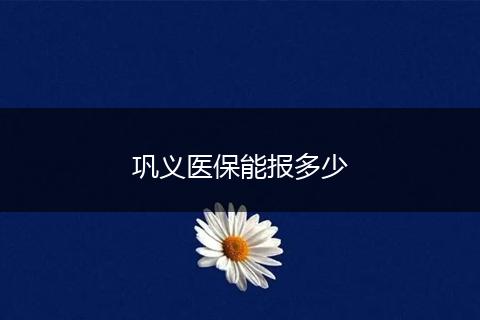 巩义医保能报多少