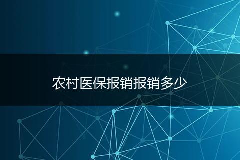 农村医保报销报销多少
