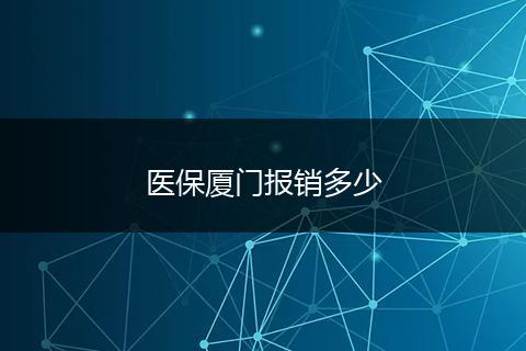 医保厦门报销多少