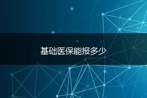 基础医保能报多少