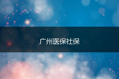 广州医保社保