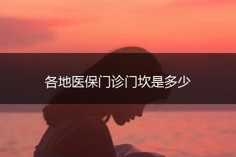 各地医保门诊门坎是多少