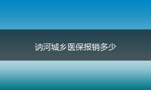 讷河城乡医保报销多少