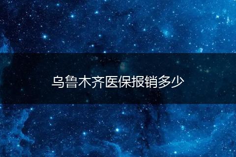 乌鲁木齐医保报销多少
