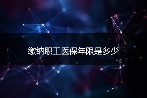 缴纳职工医保年限是多少