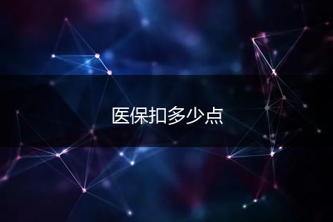 医保扣多少点