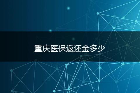 重庆医保返还金多少
