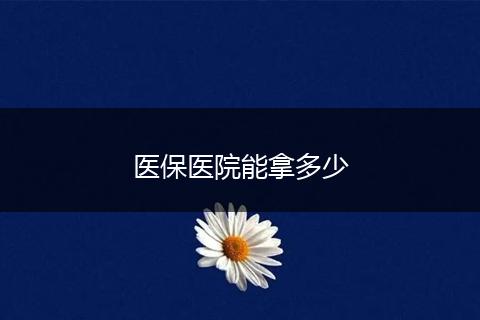 医保医院能拿多少