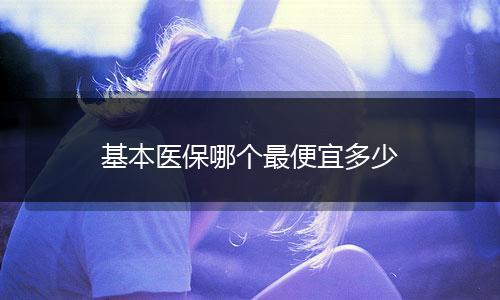 基本医保哪个最便宜多少