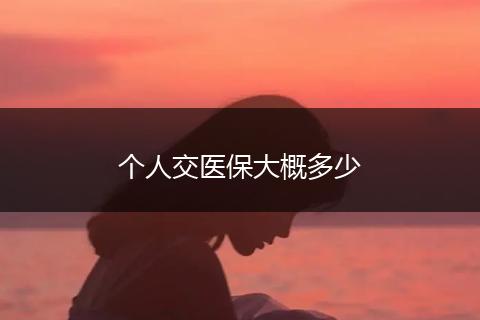 个人交医保大概多少
