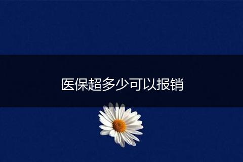 医保超多少可以报销