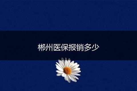郴州医保报销多少