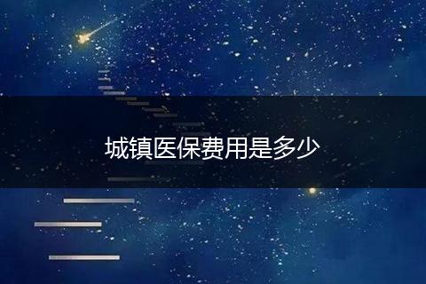 城镇医保费用是多少
