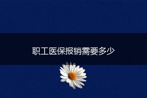 职工医保报销需要多少