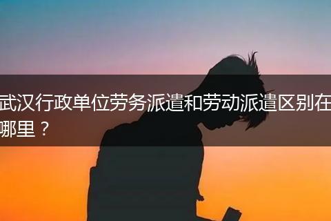 武汉行政单位劳务派遣和劳动派遣区别在哪里？