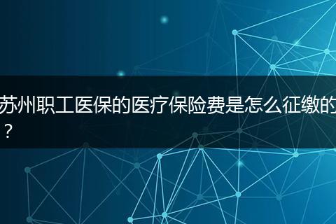 苏州职工医保的医疗保险费是怎么征缴的？