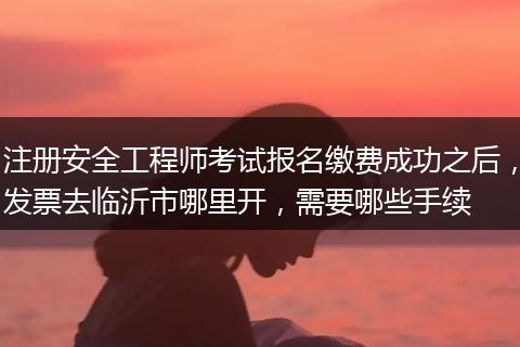 注册安全工程师考试报名缴费成功之后，发票去临沂市哪里开，需要哪些手续