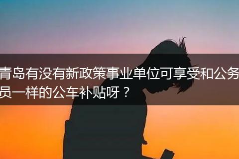 青岛有没有新政策事业单位可享受和公务员一样的公车补贴呀？
