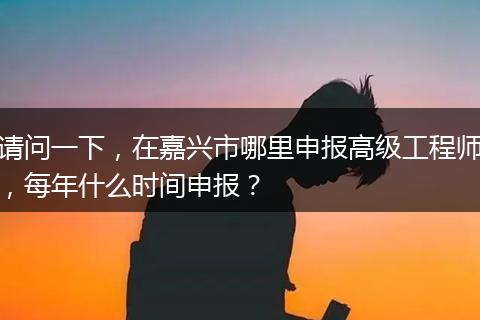 请问一下，在嘉兴市哪里申报高级工程师，每年什么时间申报？