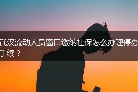 武汉流动人员窗口缴纳社保怎么办理停办手续？
