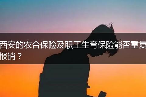 西安的农合保险及职工生育保险能否重复报销？