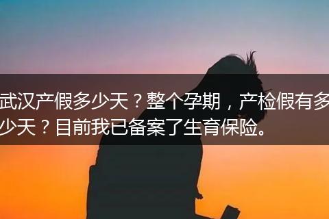 武汉产假多少天？整个孕期，产检假有多少天？目前我已备案了生育保险。