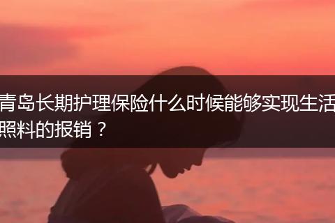青岛长期护理保险什么时候能够实现生活照料的报销？
