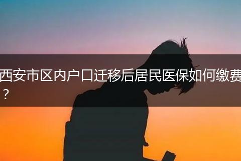 西安市区内户口迁移后居民医保如何缴费？